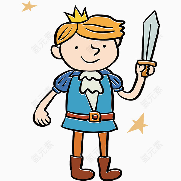 拿着宝剑的王子