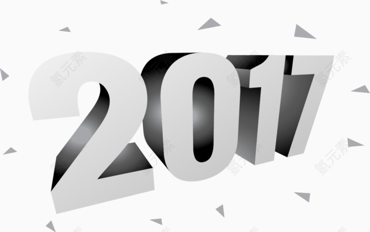 灰色3D立体2017