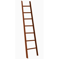 手绘木制梯子