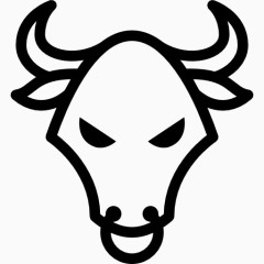 手绘牛头