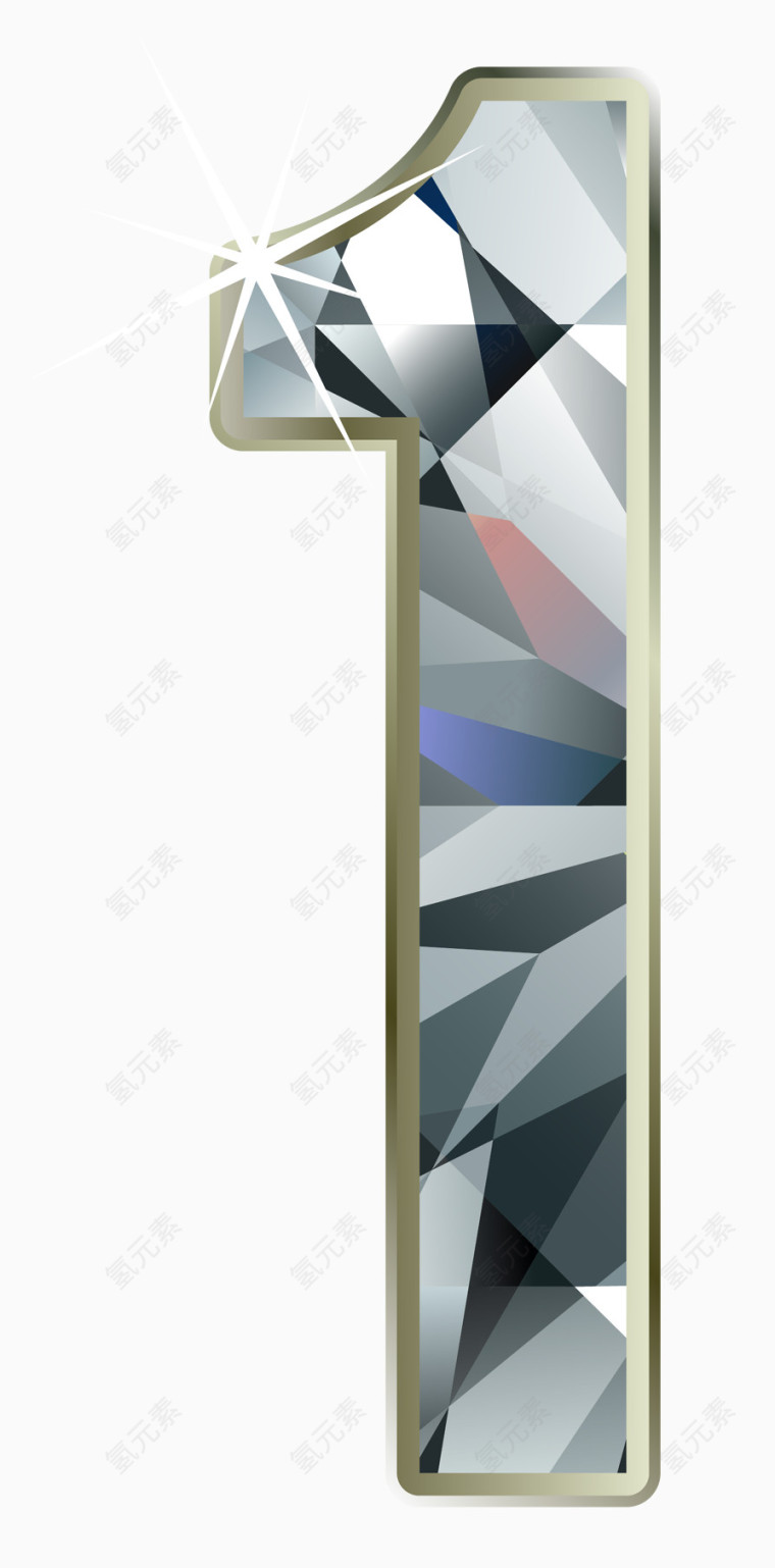 水晶1字