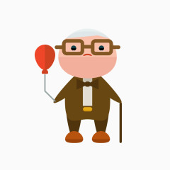 人物手绘插画图标素材