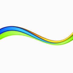 彩色波动线条