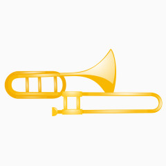 手绘长号喇叭
