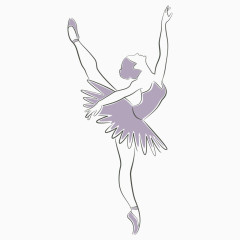芭蕾舞者简笔画
