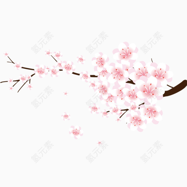 桃花手绘