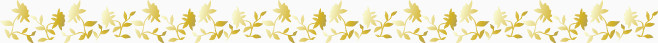 金色花纹分割线