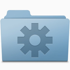 设置文件夹蓝色光滑的豹图标