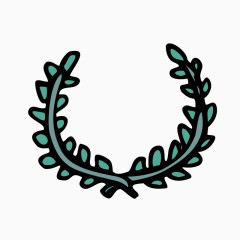 绿色叶子边框素材