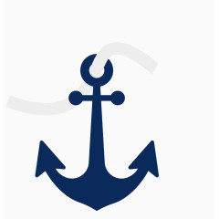 卡通帆船锚