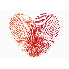 装饰图案指纹爱心