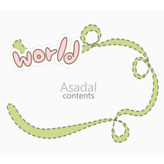 可爱卡通手绘边框