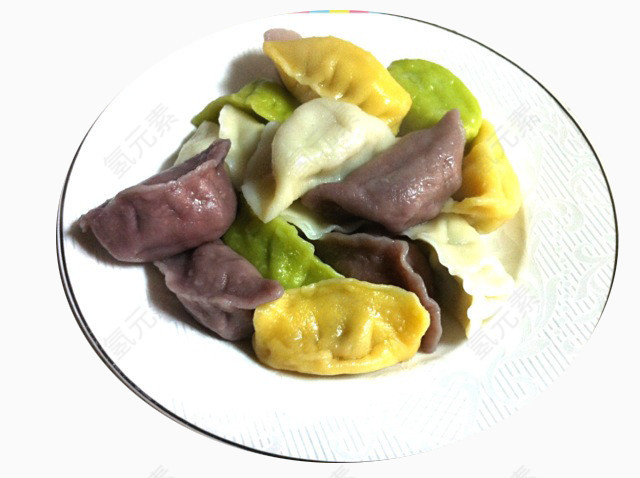 果蔬彩色饺子