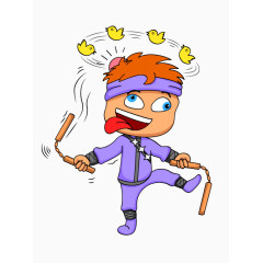 头晕转向的小人