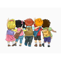 卡通素材手绘人物