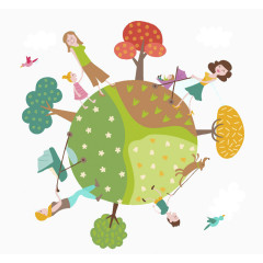 地球村矢量素材