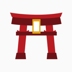 卡通棕色门型装饰