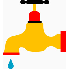 卡通黄色水龙头