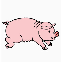 奔跑的粉红猪