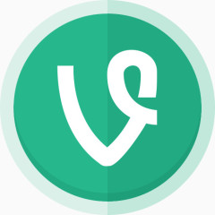 短视频社会化媒体藤葡萄的标志最终的社会