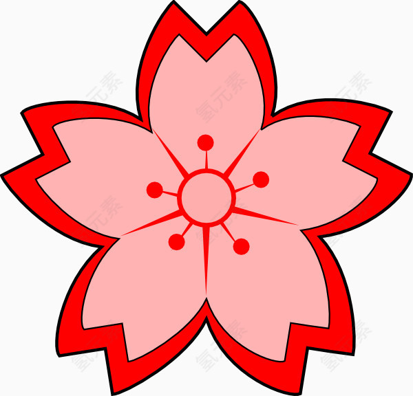 手绘樱花