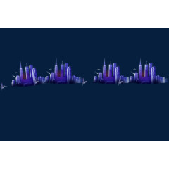 远景高楼大厦城市模型