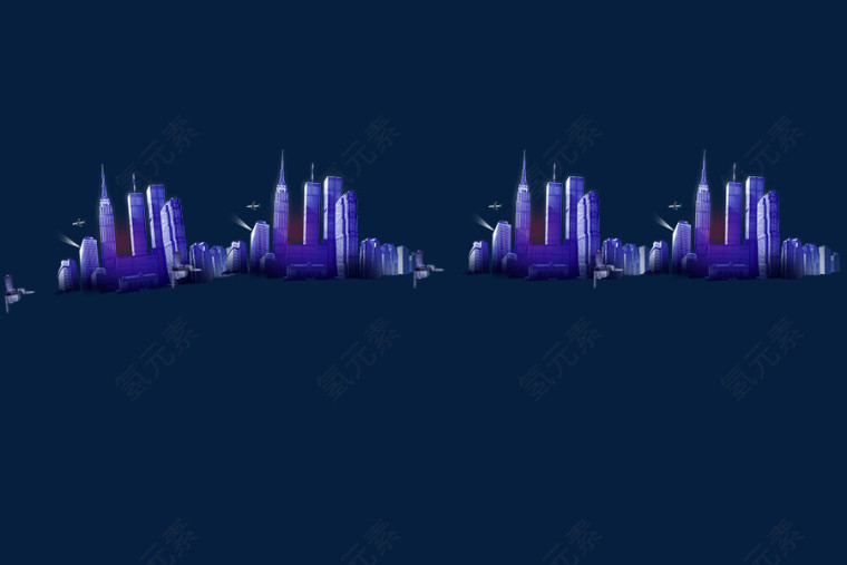 远景高楼大厦城市模型