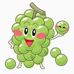 卡通葡萄表情