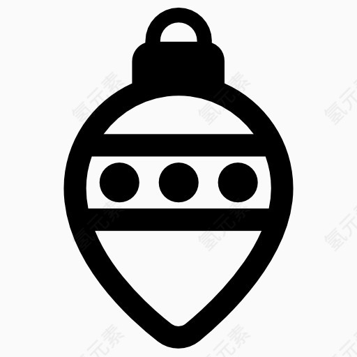 圣诞树彩灯图标