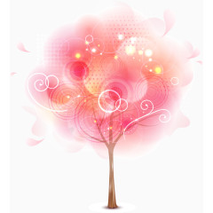 春天绿树矢量素材