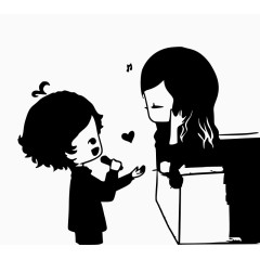 拿话筒唱歌的小男孩