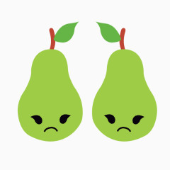 六一儿童节卡通装饰梨子