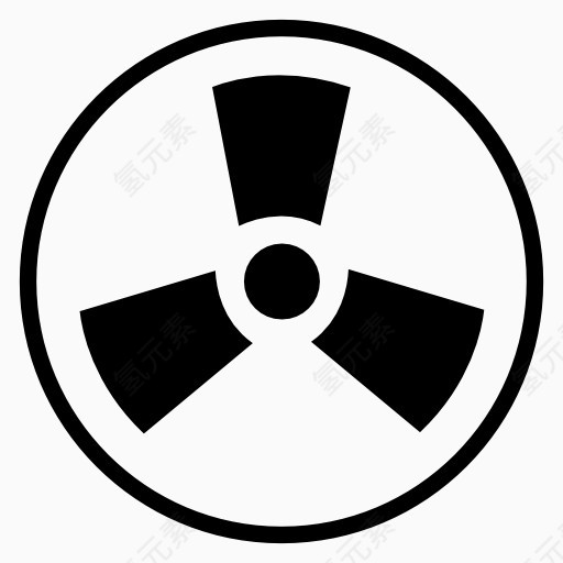 放射性标志图标