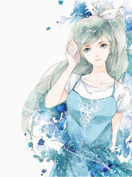 清新手机背景女孩