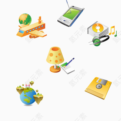 拟物化小图标