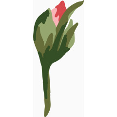 卡通手绘一枝花png 