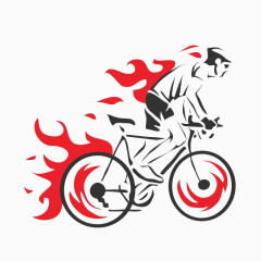骑自行车