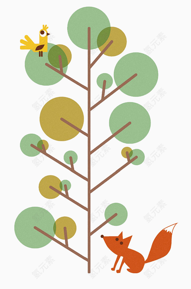 卡通树免费下载