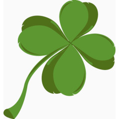 手绘植物四叶草苜蓿红花草