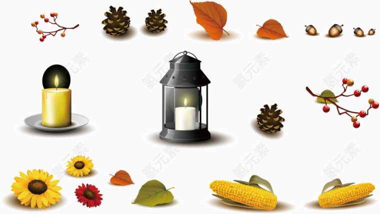 万圣节感恩节素材