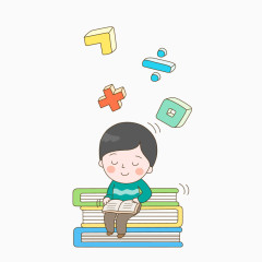做数学题的小男孩