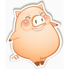 开心的小猪