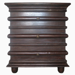 红棕实木床头柜