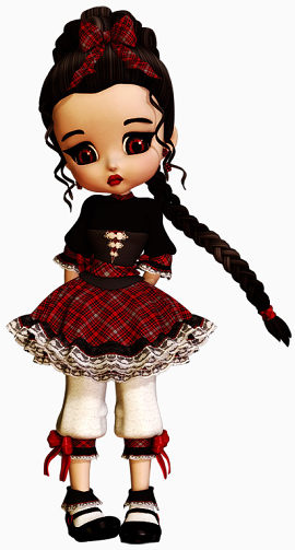 西方女孩素描人物图标