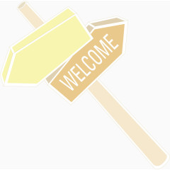 路牌卡通手绘图标元素