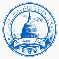 美国华盛顿蓝色图章