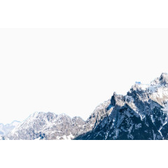 唯美雪山湖泊景色