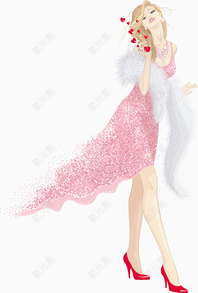 卡通富贵美女