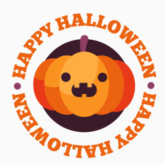 万圣节南瓜徽章