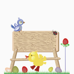 卡通手绘春天气息素材